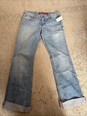 Express Light Blue Flare Jeans